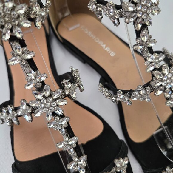 CosmoParis Rhinestone Sandals SZ 37 (US 6.5) - Picture 2 of 16